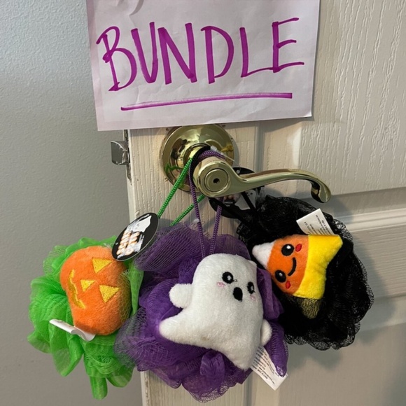 👻 NEW Scary Cute Ghost Halloween Loofah – Purple Mesh - Picture 8 of 8